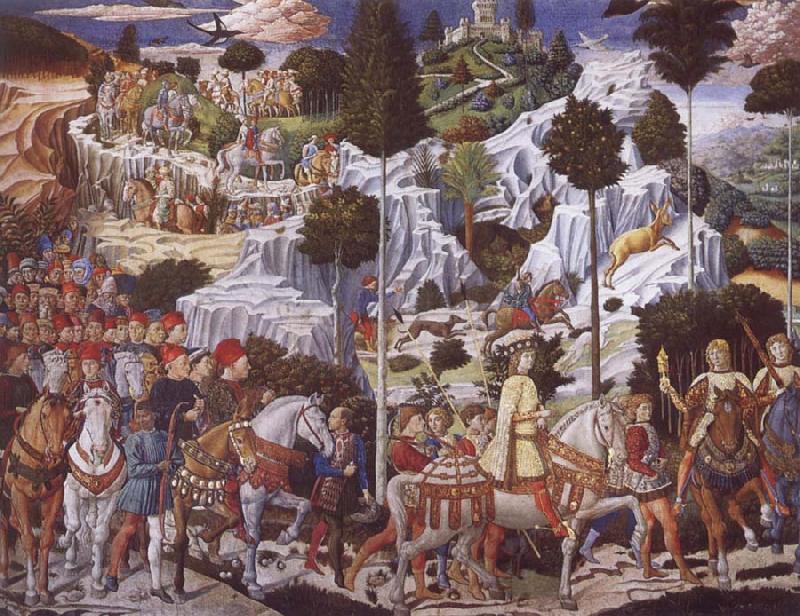 Benozzo Gozzoli The Procession of the Magi,Procession of the Youngest King Germany oil painting art